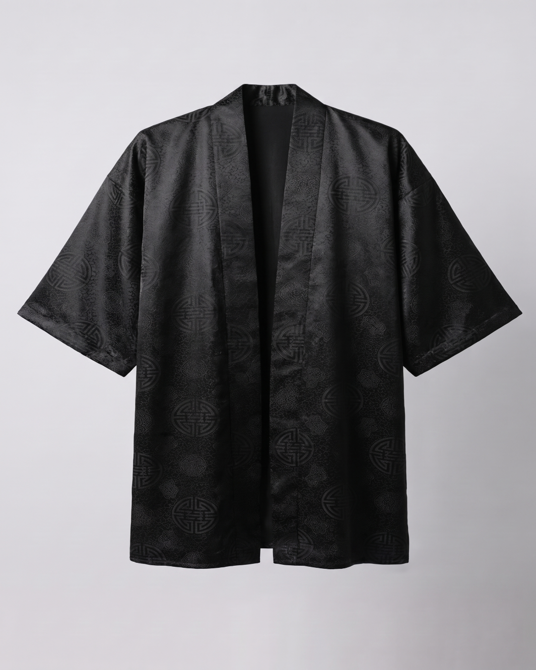 JACQUARD SILK KIMONO