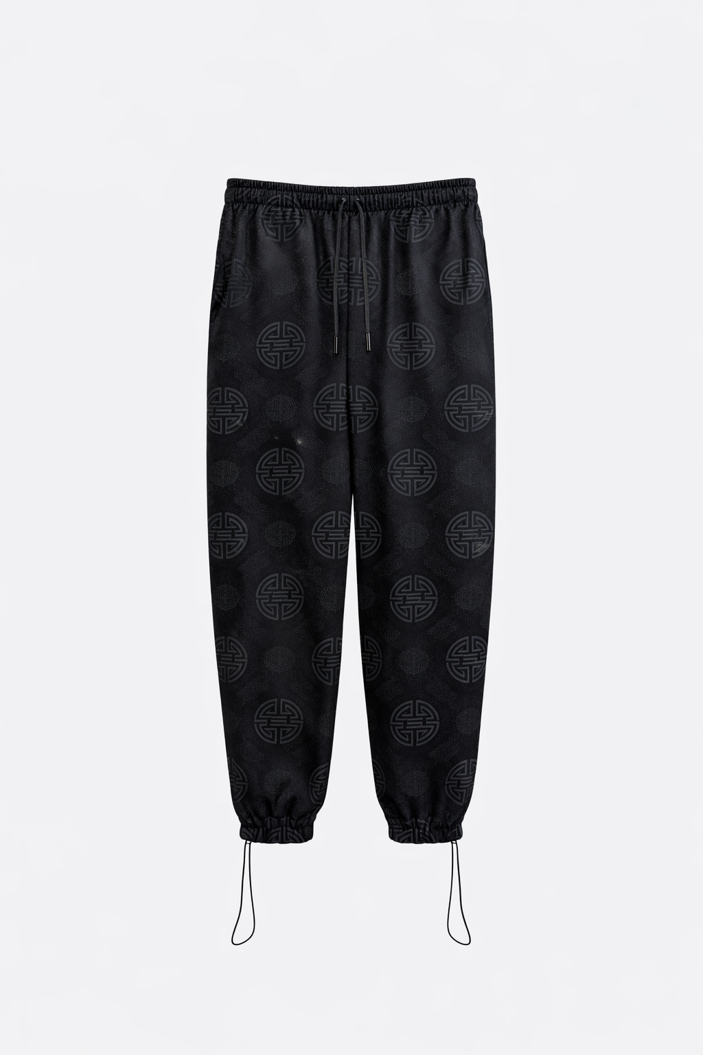 JACQUARD SILK DROPCROTCH JOGGER