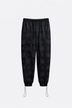 JACQUARD SILK DROPCROTCH JOGGER