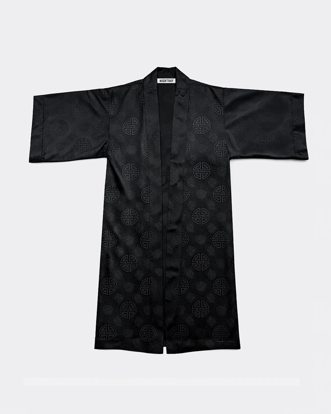 JACQUARD SILK KIMONO