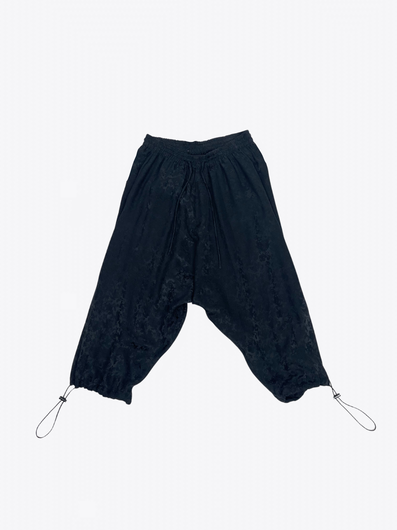 JACQUARD DROP CROTCH PANTS