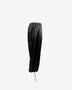 BLACK SILK DROP CROTCH PANTS