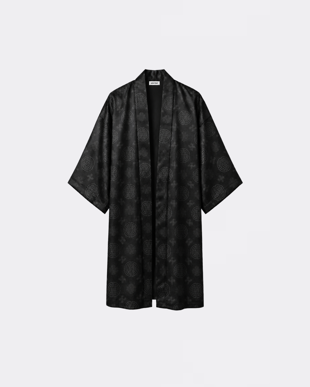 JACQUARD SILK KIMONO